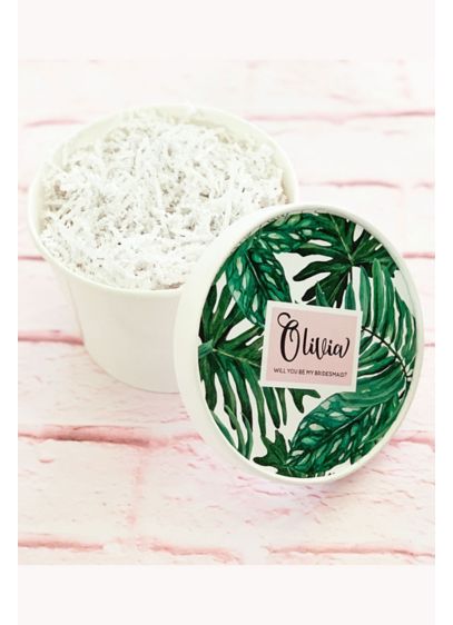 Event Blossom Green (Palm Leaf Round Gift Box)