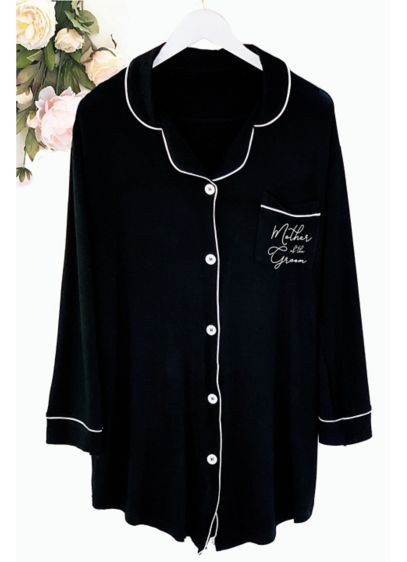 Event Blossom Black (Bridal Party Sleep Shirts)