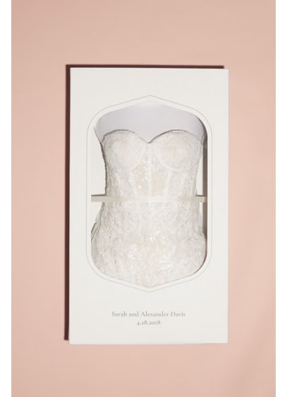 DAVID'S BRIDAL WHITE GARTER SET 2 peice pack One to Toss & One to Keep! 