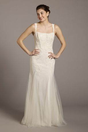 Picture of Tulle Lace Applique Corset Mermaid Wedding Dress