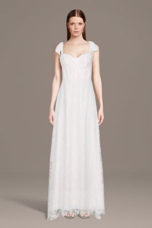 Picture of Lace Corset Bodice Tank A-Line Wedding Dress