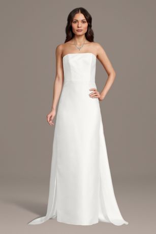 Picture of Strapless Mikado Sheath Wedding Dress
