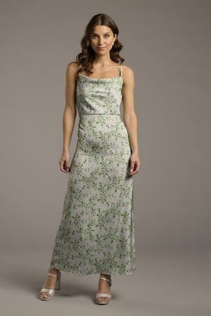 Picture of Charmeuse Cowl Neck Sheath Dress