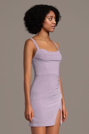 Picture of Square Neck Metallic Tank Mini Dress