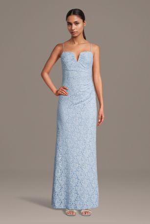 Picture of Stretch Lace Plunge Neckline Sheath Dress