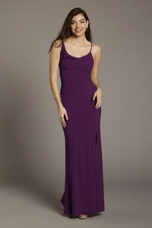 Picture of Jersey Sheath Dress with Asymmetrical Straps