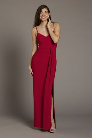 Picture of Jersey V-Neck Ruched Sheath Dress