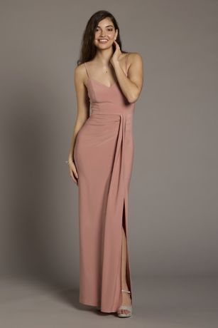 Picture of Jersey V-Neck Ruched Sheath Dress