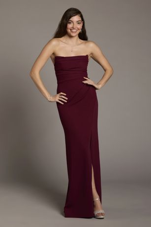 Picture of Crepe Sculpted Neckline Sheath Dress