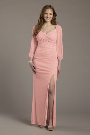 Picture of Mesh Billow Sleeve Sheath Dress