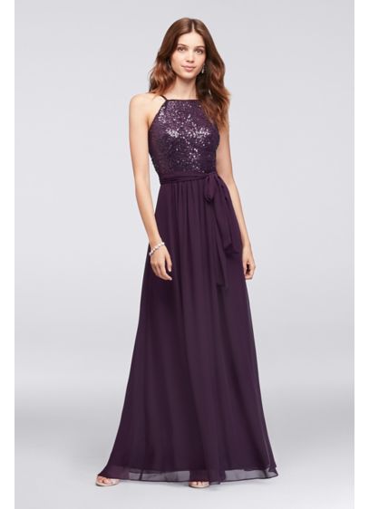 Long Purple Soft & Flowy Reverie Bridesmaid Dress