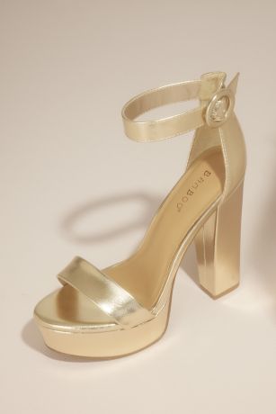 yellow two strap sandals