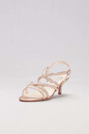 kitten heel rose gold shoes