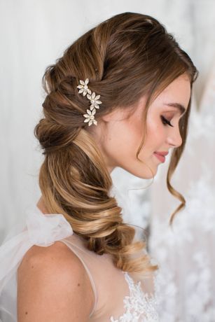 Picture of Triple Flower Swarovski Crystal Comb