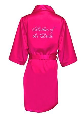 mother of the bride satin robe