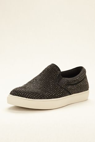 steve madden rhinestone slip on