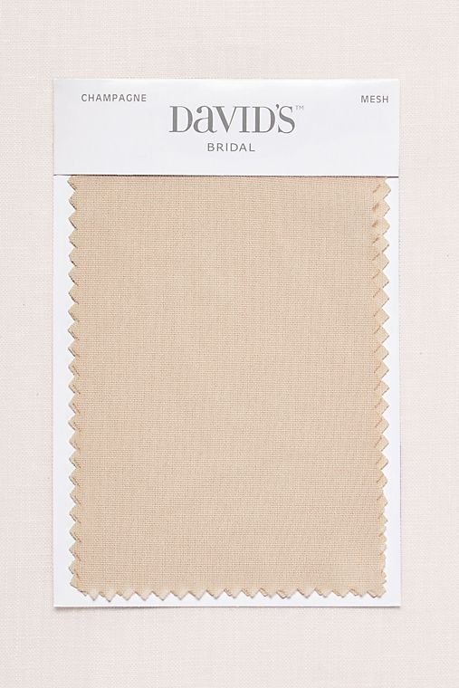 David's Bridal Champagne Fabric Swatch