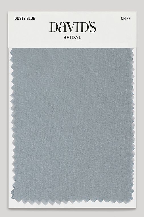 David's Bridal Dusty Blue Fabric Swatch