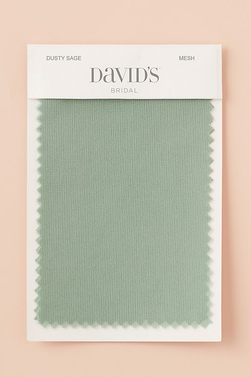 David's Bridal Dusty Sage Fabric Swatch