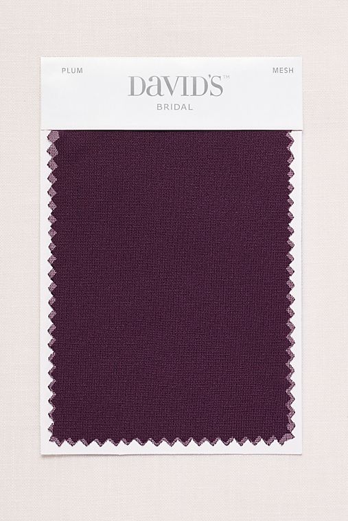 David's Bridal Plum Fabric Swatch