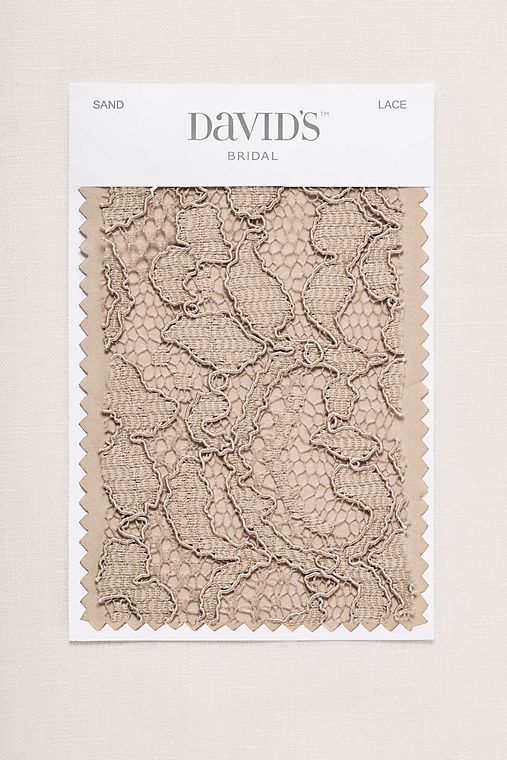 David's Bridal Sand Fabric Swatch
