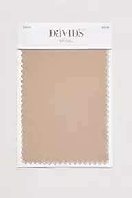 David's Bridal Sand Fabric Swatch