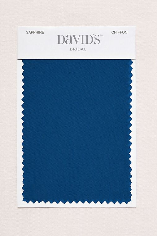 David's Bridal Sapphire Fabric Swatch