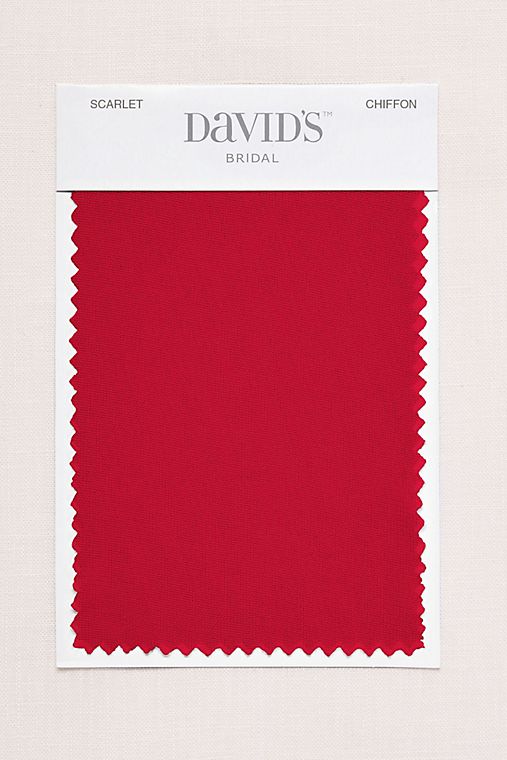 David's Bridal Scarlet Fabric Swatch