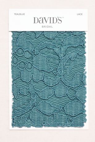 david's bridal teal blue dress