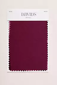 David's Bridal Wine Fabric Swatch