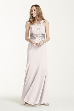 david's bridal charmeuse and chiffon