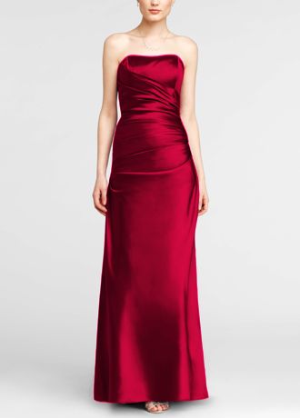 david's bridal strapless bridesmaid