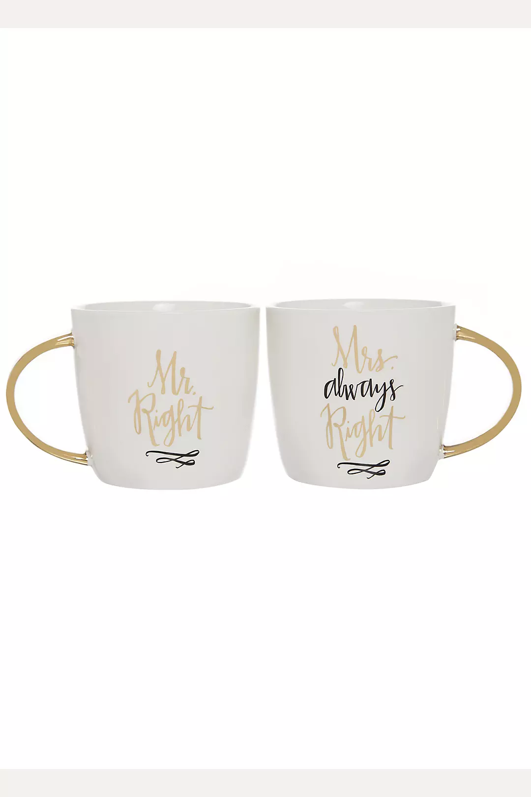 Mr Right and Mrs Always Right Mugs Set of 2 Image
