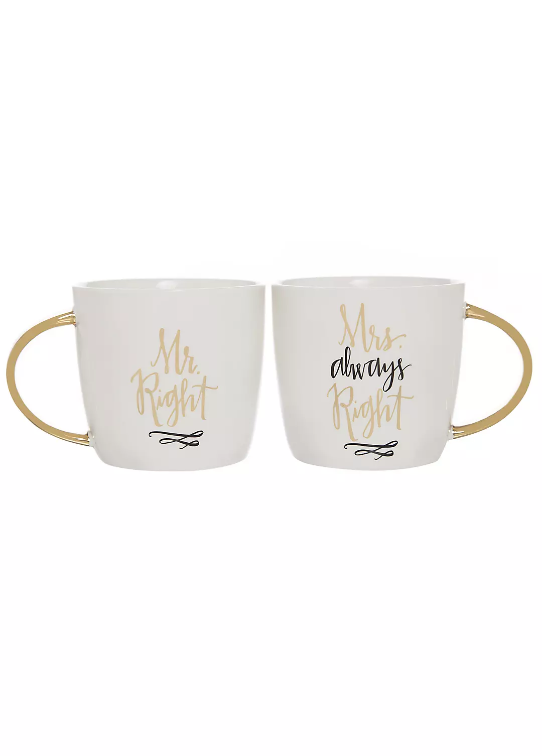 Mr Right and Mrs Always Right Mugs Set of 2 Image