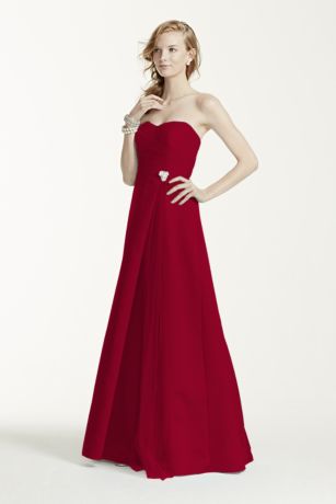 david's bridal red formal dresses