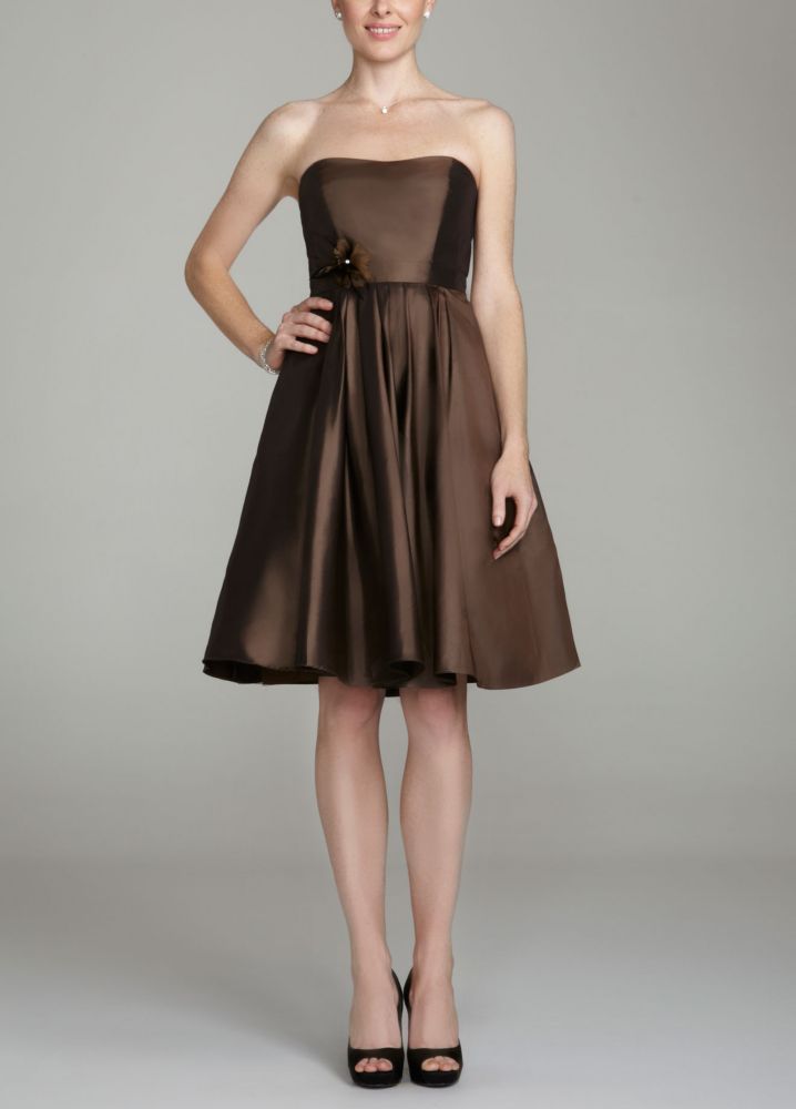 Strapless Taffeta Dress with Full Skirt Style F15410 | eBay