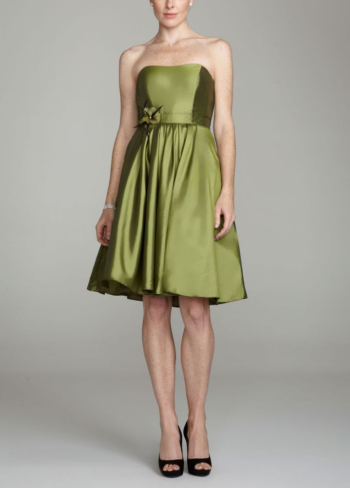 Strapless Taffeta Dress with Full Skirt Style F15410 | eBay