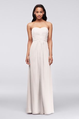 david's bridal chiffon dress