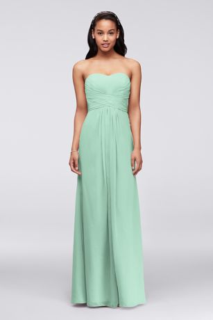 mint green strapless dress