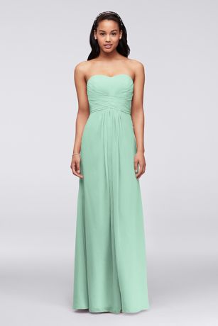 strapless mint green dress