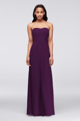 david's bridal purple bridesmaid dresses