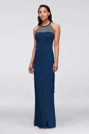 long mesh gown