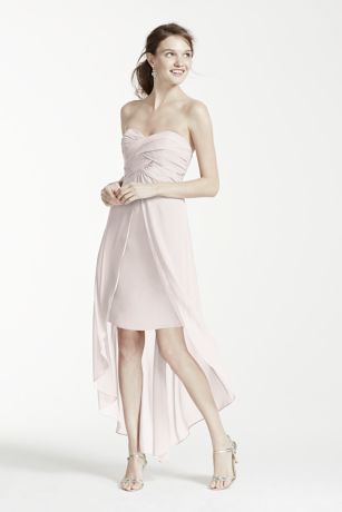 david's bridal high low dress