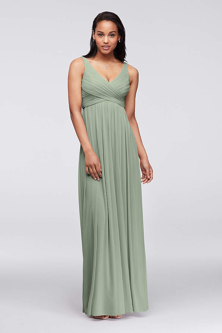 Dusty Sage Bridesmaid Dresses in Sage Green