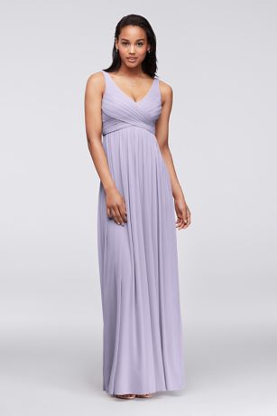 david's bridal lilac dress