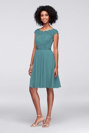 teal dress with sleeves