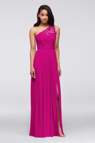 fuchsia maid of honor dresses