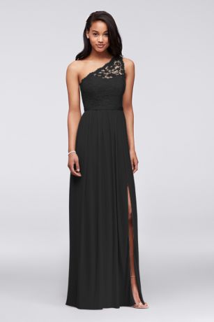 david's bridal black bridesmaid dresses