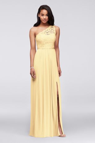 yellow lace bridesmaid dresses