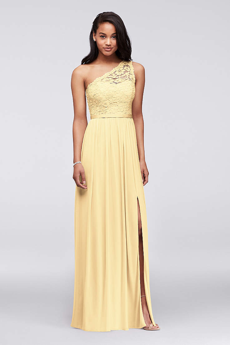 Yellow Bridesmaid Dresses in Pale ...
